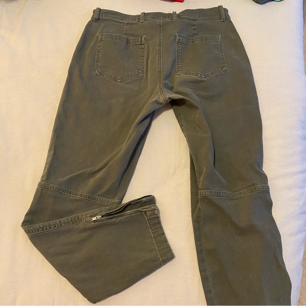 GAP Olive Skinny Khakis